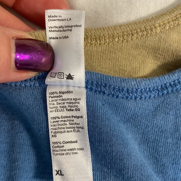 2 American Apparel Girls Tank Tops. - Picture 8 of 8